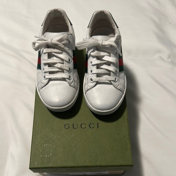 Gucci Kids White Sneakers